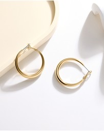 Mestige - Moonbeam Hoops - 18K Gold Plated