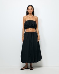 AERE - Quill Midi Skirt