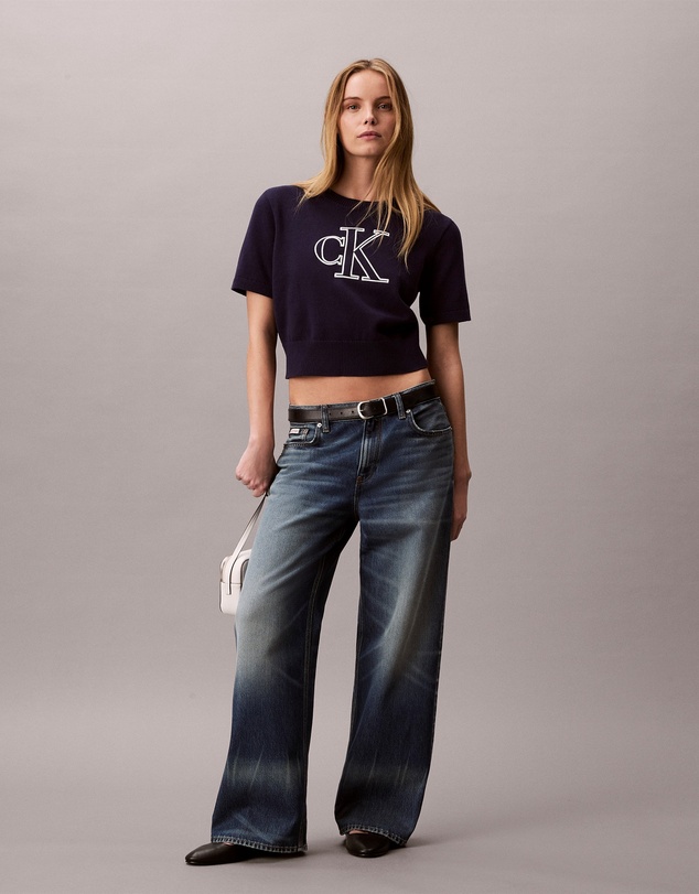 Calvin Klein Jeans - Monogram Cropped Jumper