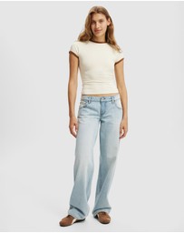 Cotton On - Low Rise Straight Jeans