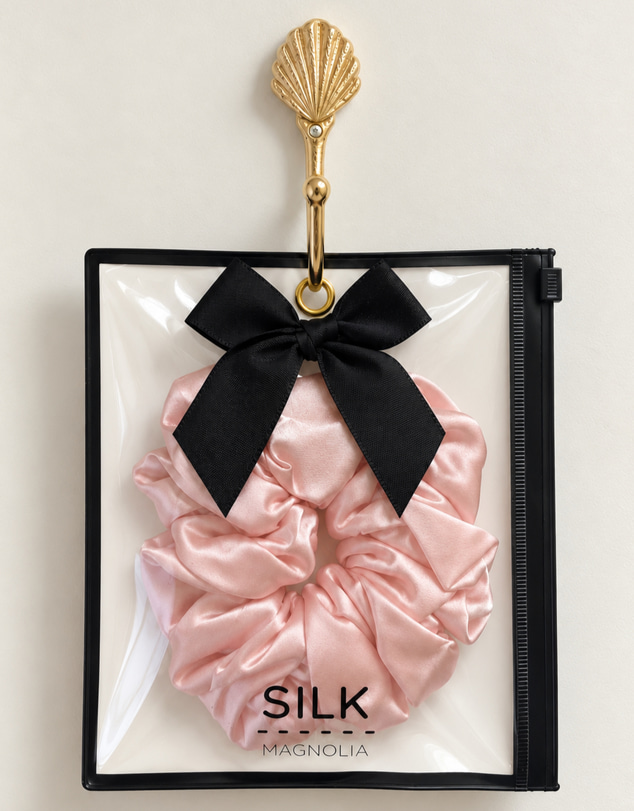 SILK MAGNOLIA - Mulberry Silk XL Scrunchie