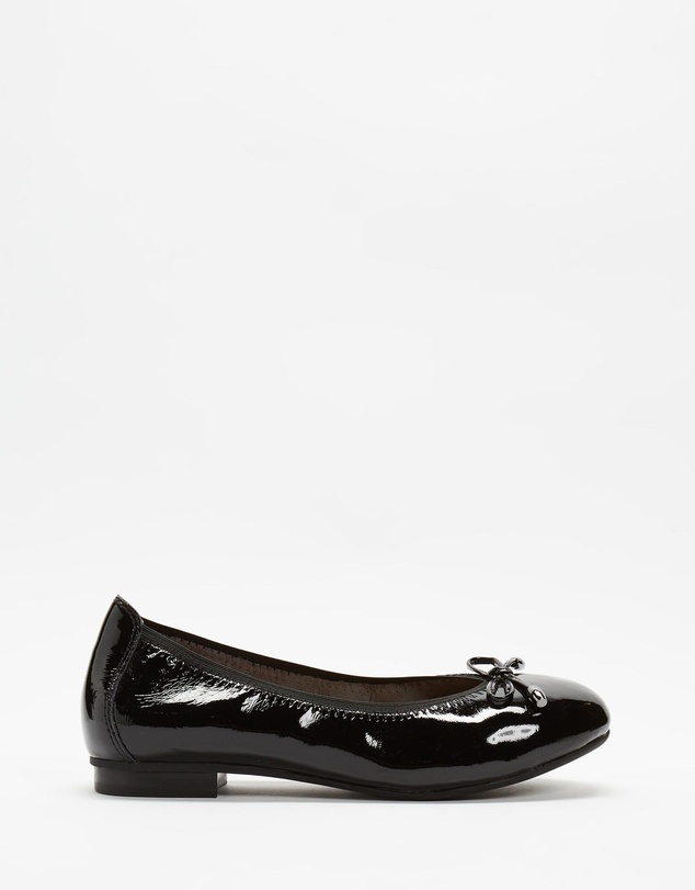 Mia Vita - Sophie Flat - Black Patent
