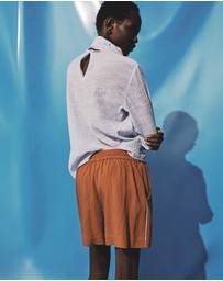 M.N.G - Textured Shorts With Contrasting Trim
