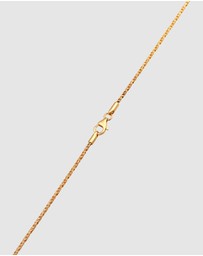 Kuzzoi - ICONIC EXCLUSIVE - Necklace Men Cross Flat Cord 925 Sterling Silver Gold Plated