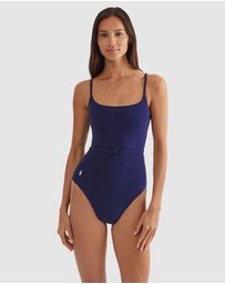 Polo Ralph Lauren - Terry Kennedy Belted Low Back Swimsuit