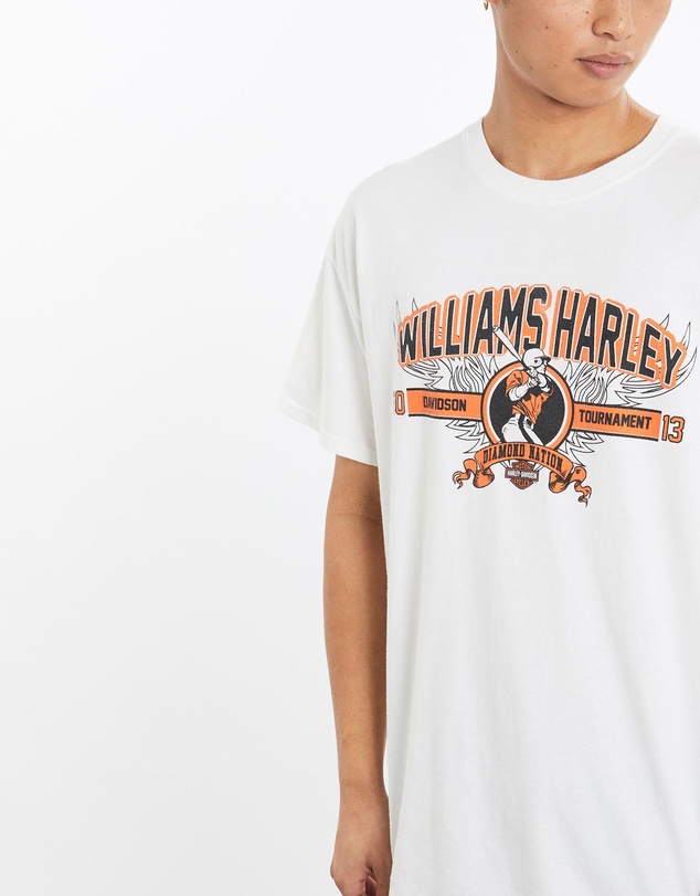 Vintage by The Real Deal - Pre Loved - Vintage Harley Davidson x Williams Harley Baseball Tee