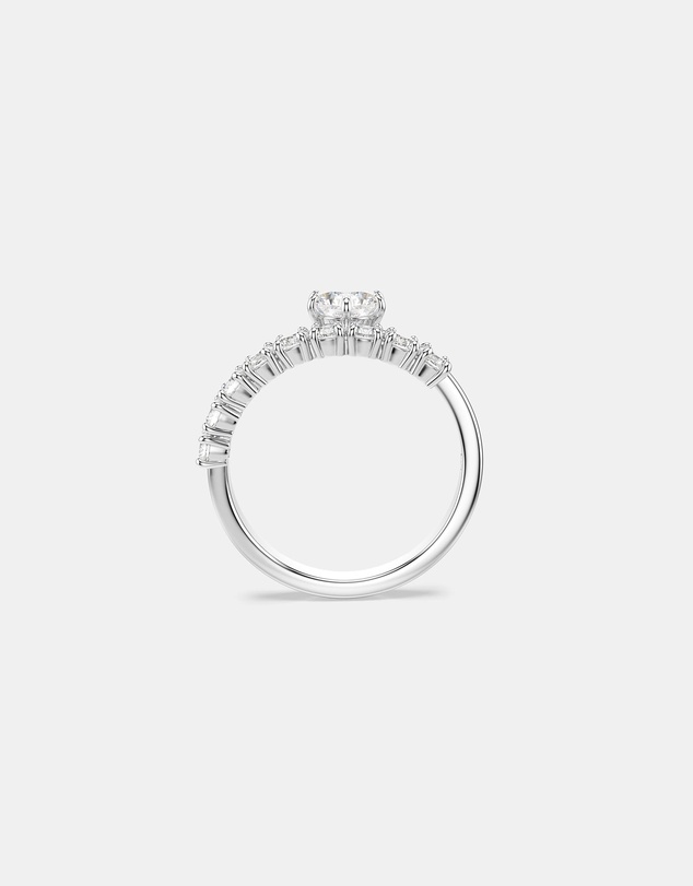 Swarovski - Matrix:Ring Open Whi/Rhs