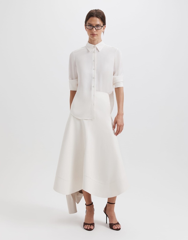 SABA - Viv Faux Leather Midi Skirt