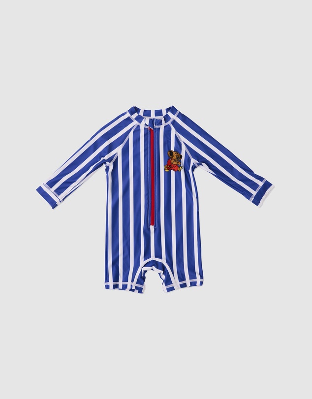 Kip&Co - KipCo x Blinky Bill Blinky Stripe Baby Long Sleeve Zip Bathers - Babies
