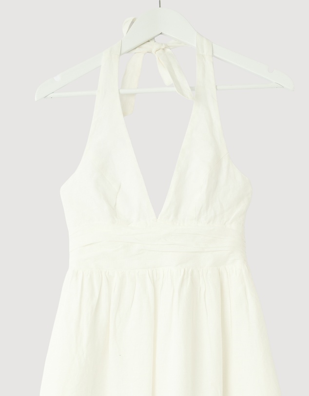 Revibe - Repaired Minima Esenciales Thalia Halter Midi Dress - AU 6