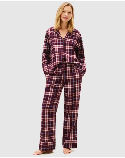Tommy Hilfiger - Essential Flannel Long Sleeve Pyjama Set