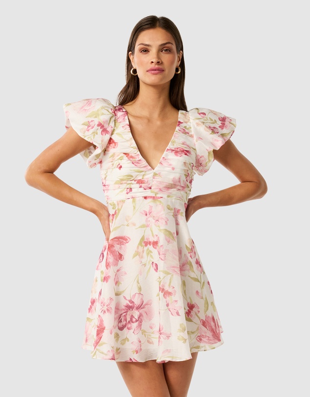 Forever New - June Ruched V Neck Mini Dress