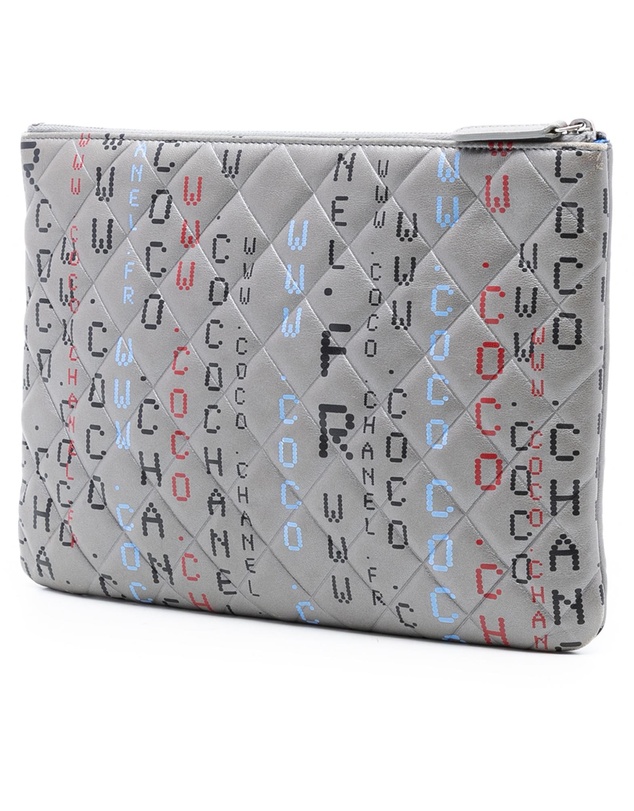Pre-Loved by Azura Reborn - Pre-Loved Medium Quilted Lambskin Data Center O Case Clutch