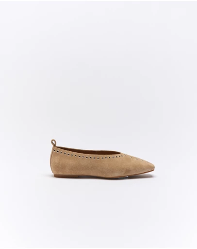 Goldie The Label - Chiara Leather Ballet