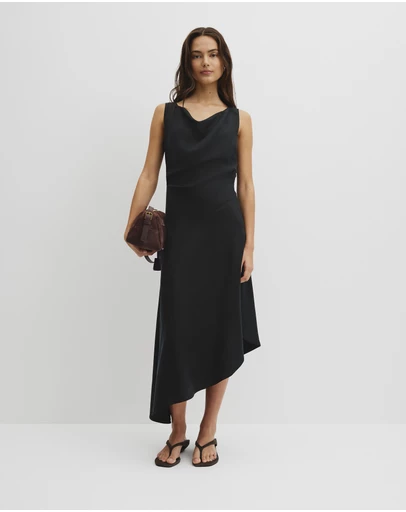 Country Road - Cowl Neck Midi Dress