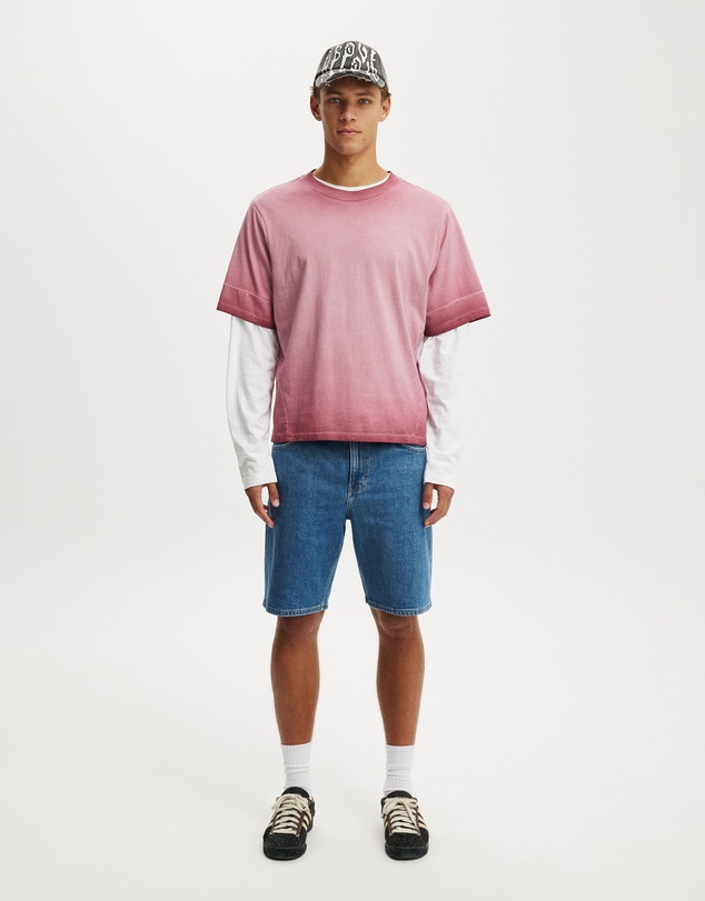Cotton On - Loose Straight Denim Short