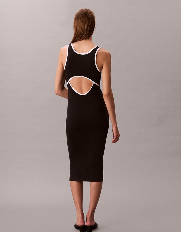 Calvin Klein Jeans - Slim Cotton Knit Sleeveless Dress