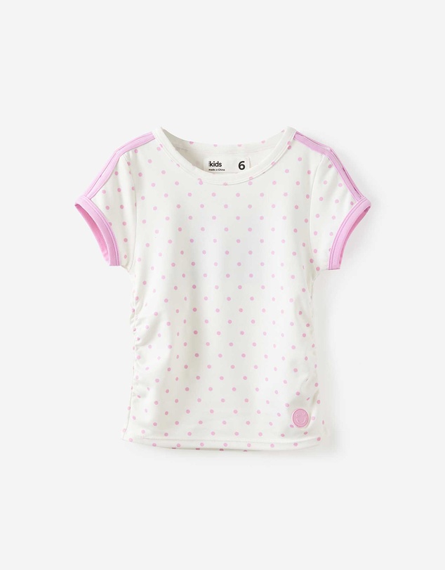 Cotton On Kids - Soft Stretch Active Gathered Short Sleeve Baby Tee