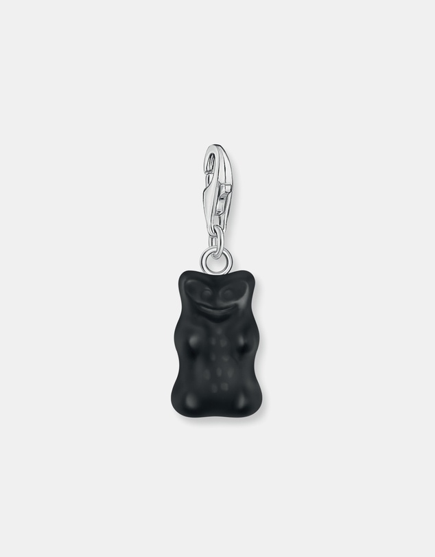 THOMAS SABO - Charm pendant Goldbear in black