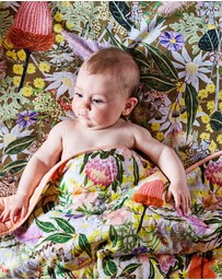 Kip&Co - Native Plantation Organic Cotton Fitted Sheet Cot - Babies
