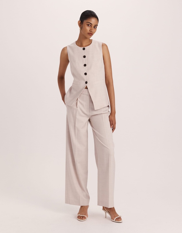 SABA - Celeste Wool Crew Neck Vest