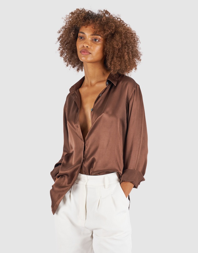 CAMIXA - Satin Silk Shirt