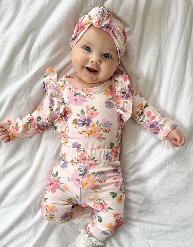 WITH LOVE FOR KIDS - Shimmy Long Sleeve Onesie - Babies