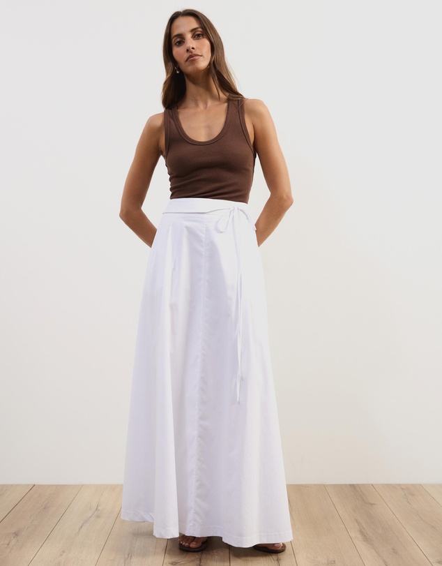 Atmos&Here - Tova Belt Detail Maxi Skirt