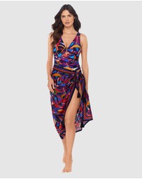 Magicsuit - Mariachi Cotton Side Tie Beach Sarong With Tassels