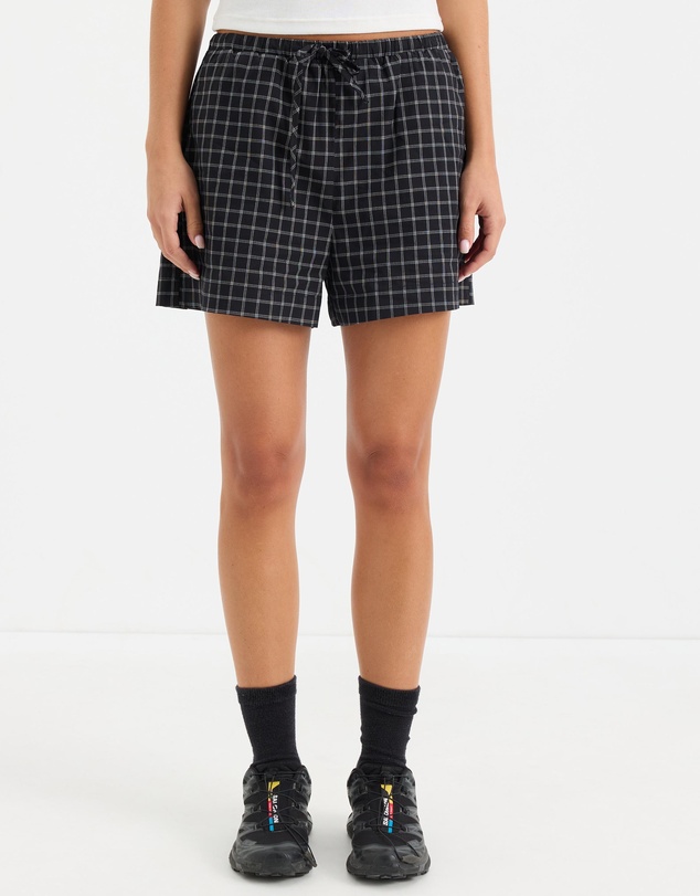 Calli - Lucy Drawstring Check Shorts