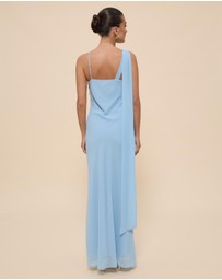 CHANCERY - Elly Asymmetric Draped Cowl Maxi Dress