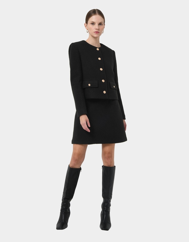 Forcast - Zahra Boucle Yarn Mini Skirt
