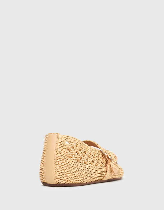 Betts - Alana Raffia Ballet Flats