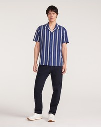 Calibre - Slim Tapered Denim Pants Navy