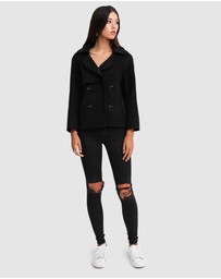 Belle & Bloom - I'm Yours Wool Blend Peacoat