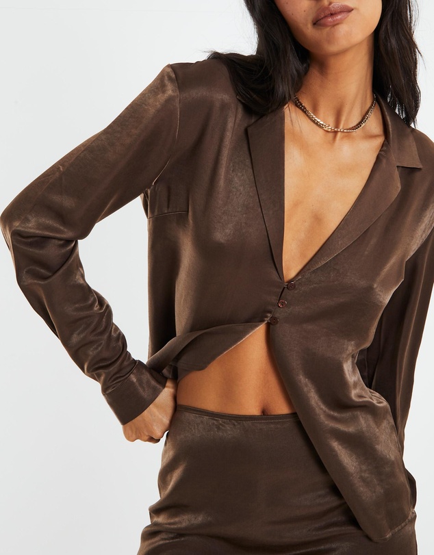 Alice In The Eve - Esme Silky Longline Shirt