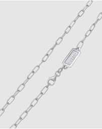 Kuzzoi - ICONIC EXCLUSIVE - Necklace Link Chain Oval Basic Fine in 925 Sterling Silver