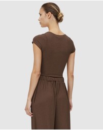 C&M CAMILLA AND MARC - Cali Cap Sleeve Bodysuit