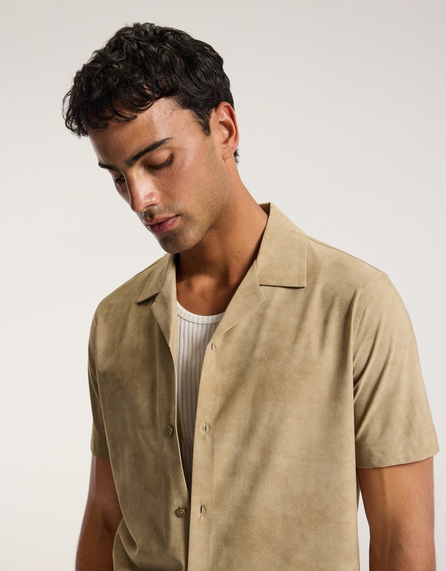 Calibre - Performance Cuban Collar Shirt Putty