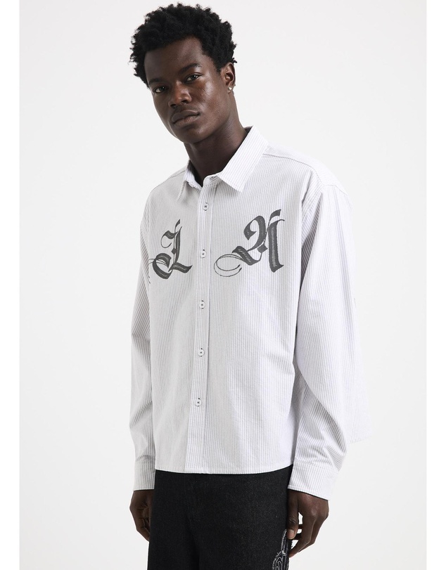 Black Noise White Rain - La Long Sleeve Shirt