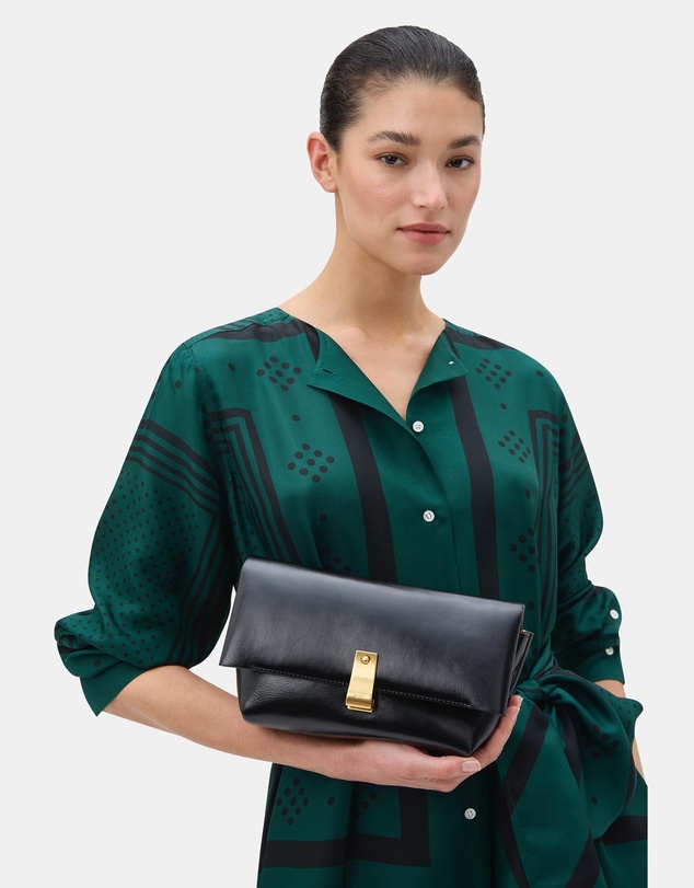 Oroton - Etta Medium Clutch Crackle
