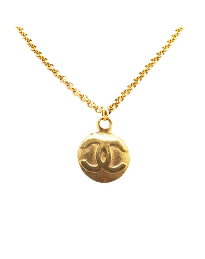 Pre-Loved by Azura Reborn - Pre-Loved CC Gold Plated Circle Pendant Necklace