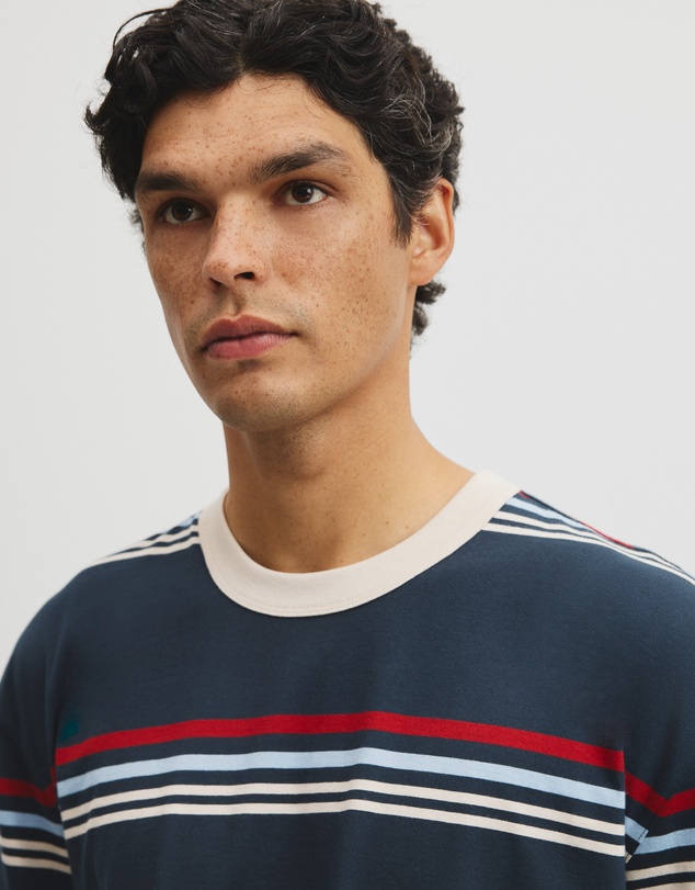 Country Road - Short Sleeve Boxy Stripe T-shirt