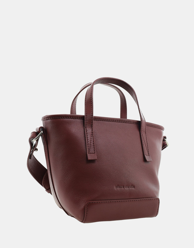 Pierre Cardin - Pierre Cardin Genuine Leather Tote Crossbody Bag
