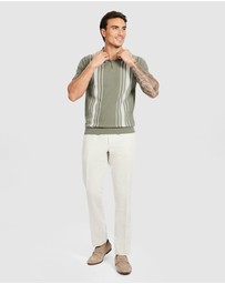Tarocash - Dane Stripe Knit Polo