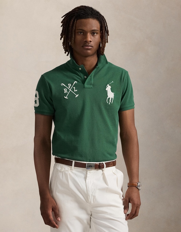 Polo Ralph Lauren - Custom Slim Fit Big Pony Mesh Polo Shirt