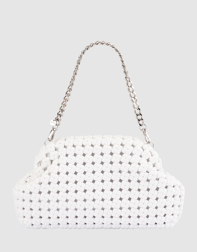 Olga Berg - Everly Hand Woven Clutch
