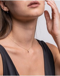 Luna Rae - Solid Gold - Amethyst Necklace