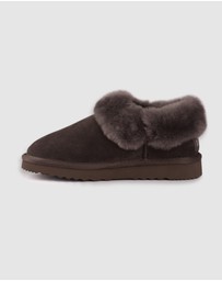 AusWooli Ugg Boots - Coogee Sheepskin Wool Ankle Slippers
