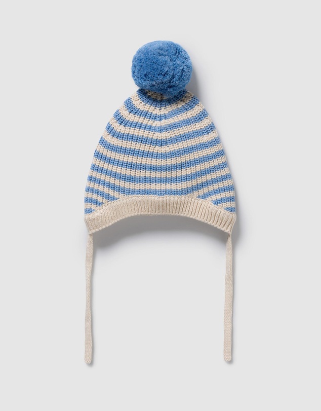 Wilson & Frenchy - Organic Knitted Stripe Bonnet - Babies
